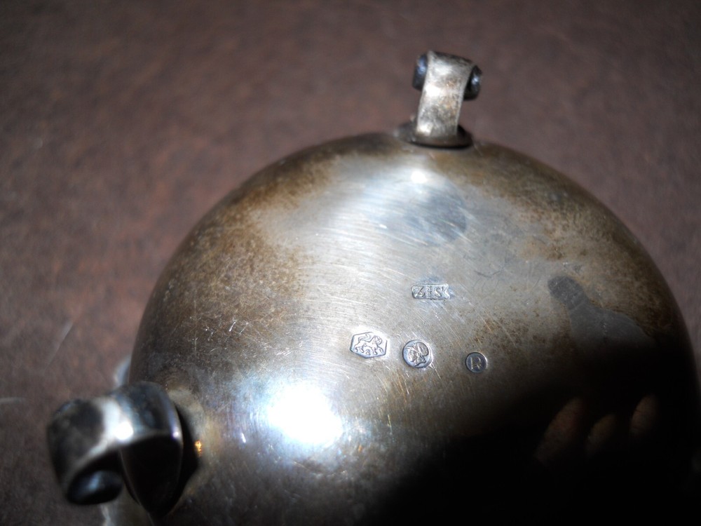 Antique 19ThC Dutch .833 Silver Footed Master Salt