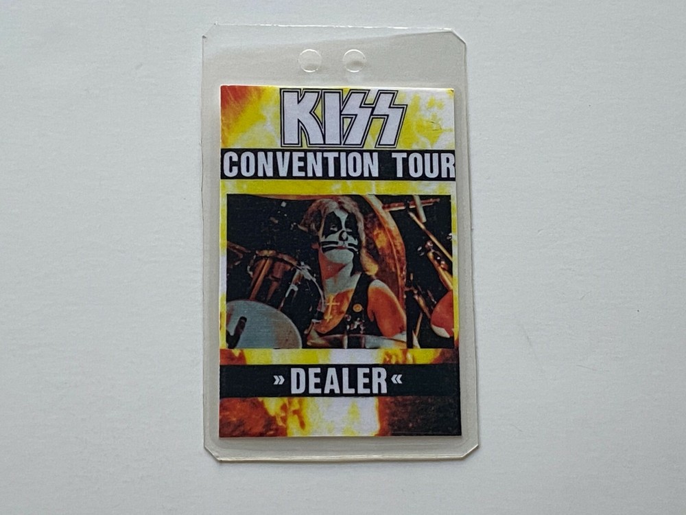 KISS Laminate Pass PETER CRISS  European Convention Tour Dealer 1994 Vintage
