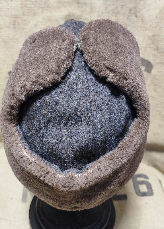 ORIGINAL WW2 RKKA RED ARMY SOLDIER OFFICER WINTER CAP USHANKA RARE 1940s