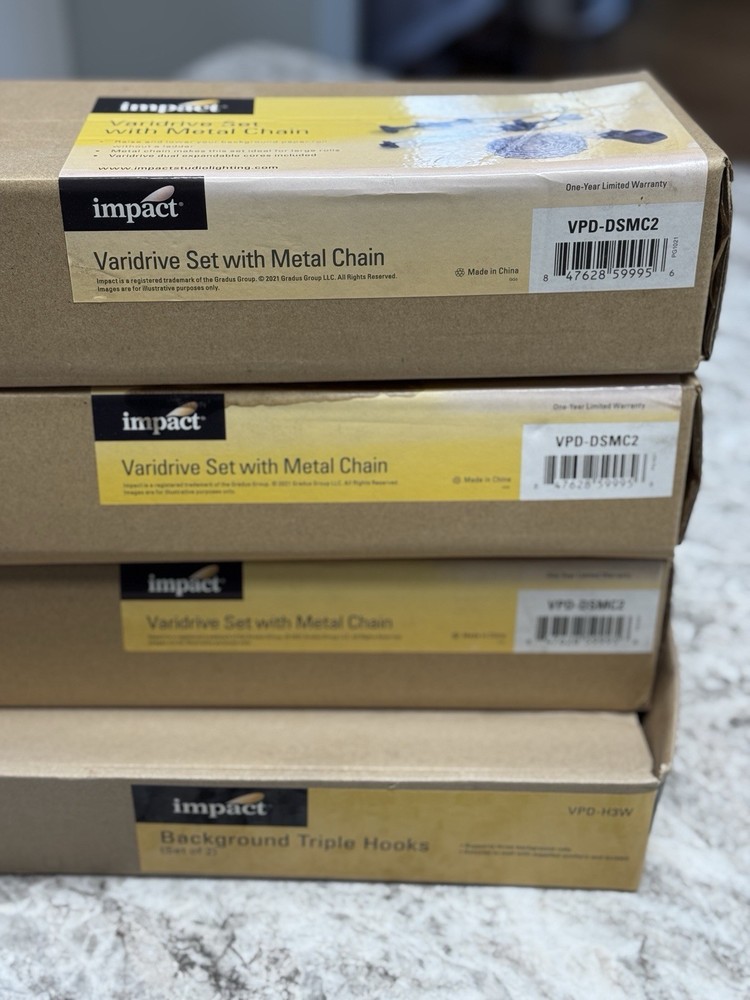Varidrive Set With Metal Chains And Wall Bracket New In Boxes