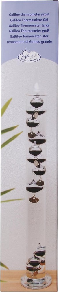 Classic Galileo Thermometer - Reusable, Wipe Clean