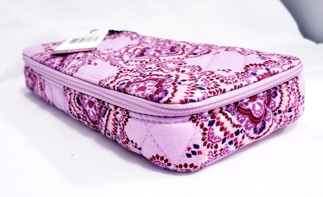 Vera Bradley Lavender Medallion Large Pill Case NWT