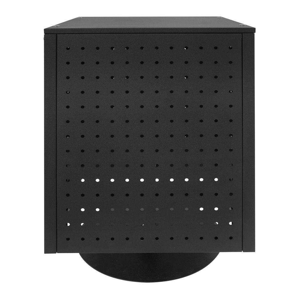 Pegboard Rotating Display Stand, 4 Sided Spinning Peg Board Display, Peg Board