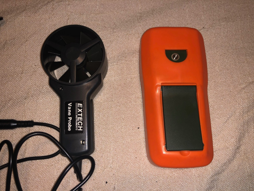 Extech Instruments AN100 CFM / CMM Thermo - Anemometer w Vane Probe