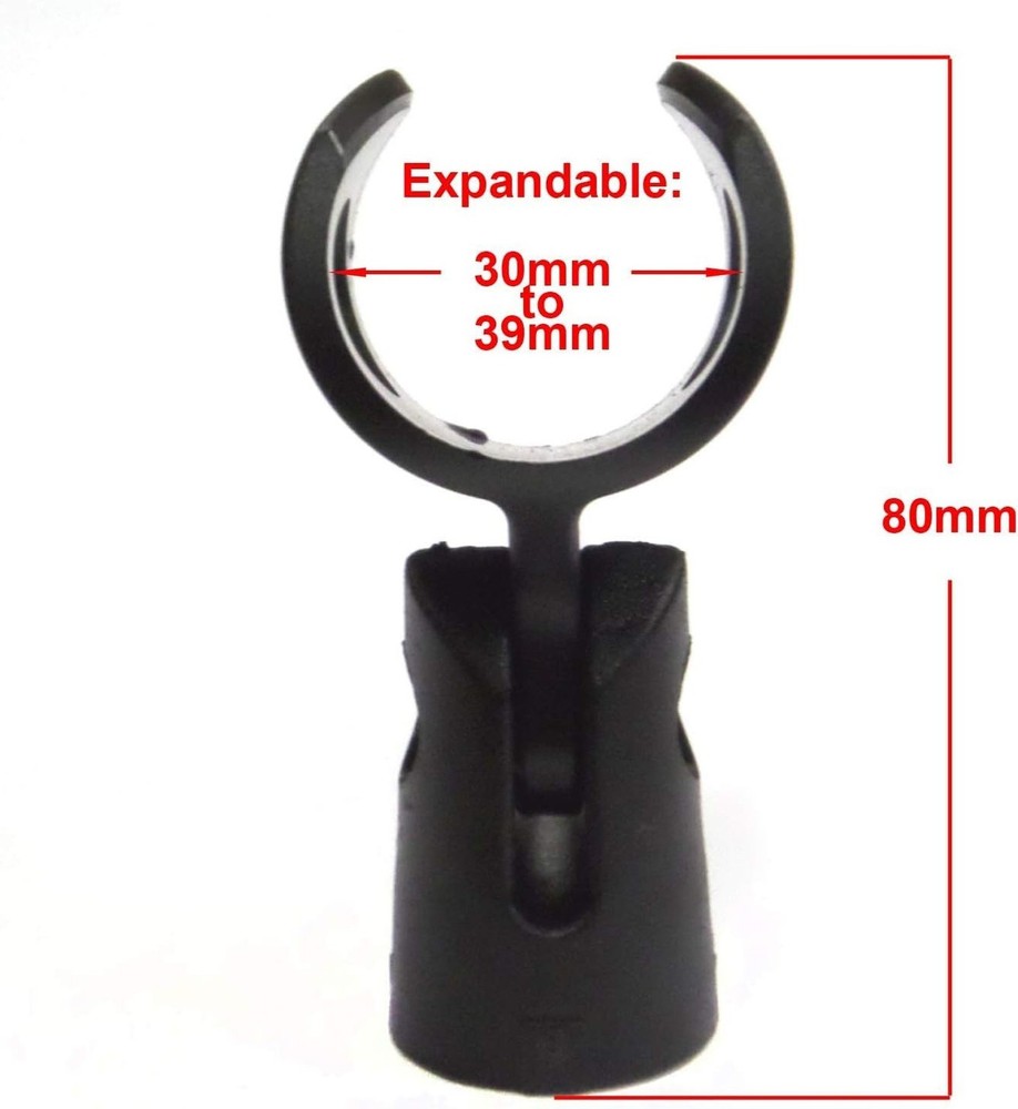 Mic Holders -Wireless Large Barrel Indestructible Microphone Clip -Performanc...