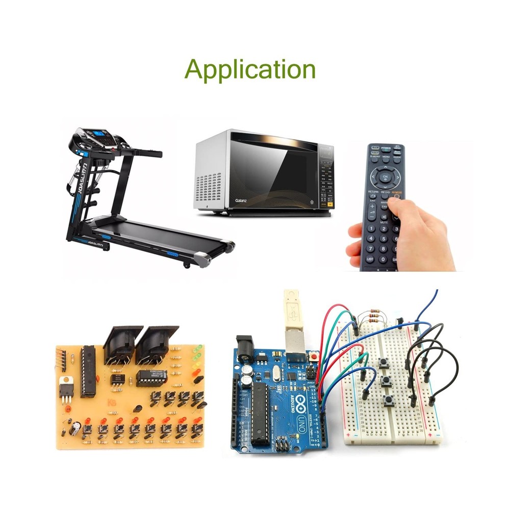 20-Pack Tactile Push Button Switch 6x6mm for Arduino & Electronics Projects