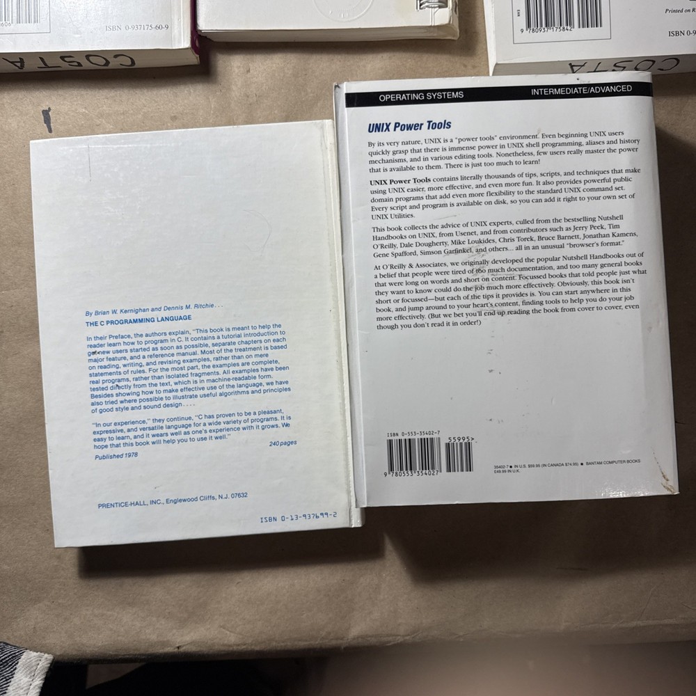 UNIX Book Bundle Programming Enviroment Kernighan Power Tools UUCP more