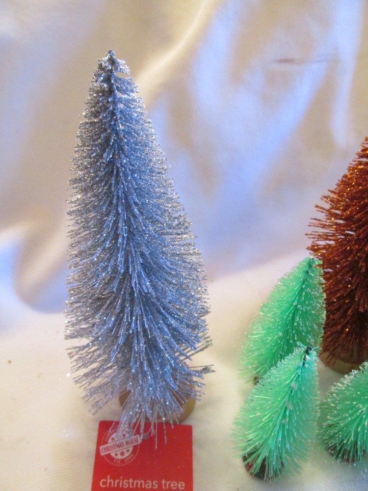 Glitter Bottle Brush Trees LOT