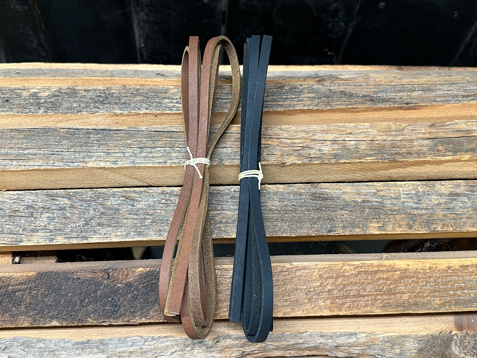 BROWN Genuine Leather Lace 1/4” x 72” Strip Cord Braiding String Lacing 6mm