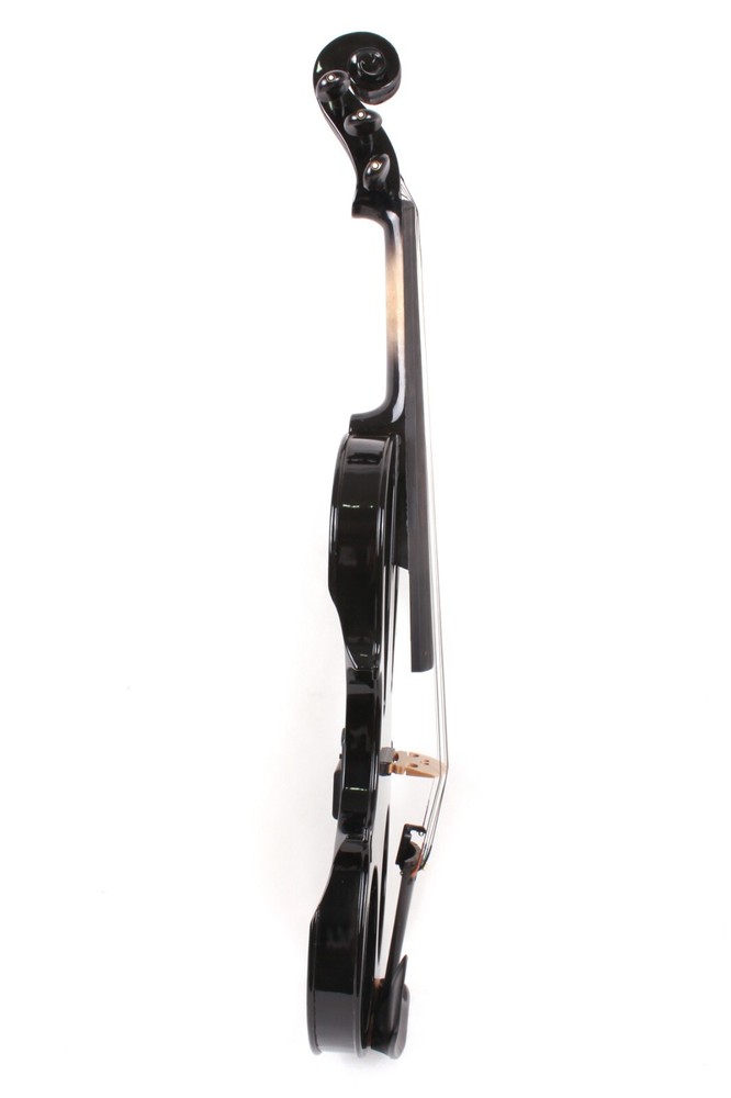 5 String Electric Violin 4/4 Silent Solid wood Nice Tone Free Case Black#EV5