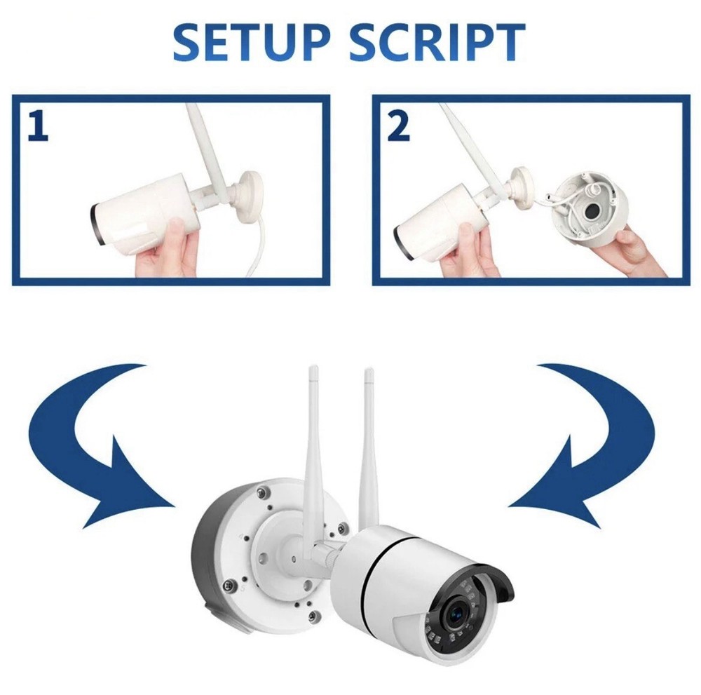 Camera Junction Box Mount Bracket for Security Cameras - 3 Pack