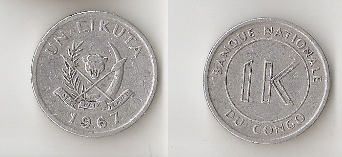 Congo 1 LIKUTA  1967