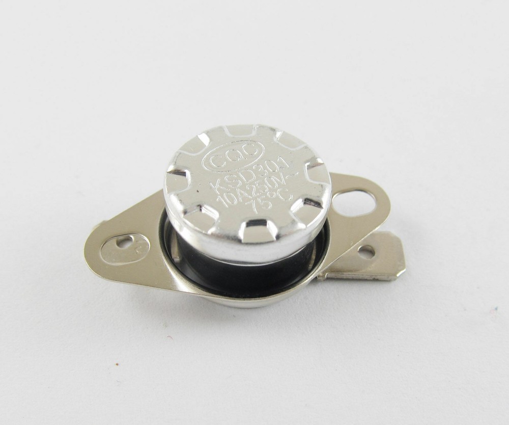 5pcs KSD301 Temperature Controlled Switch Thermostat 75°C N.O. Normal Open