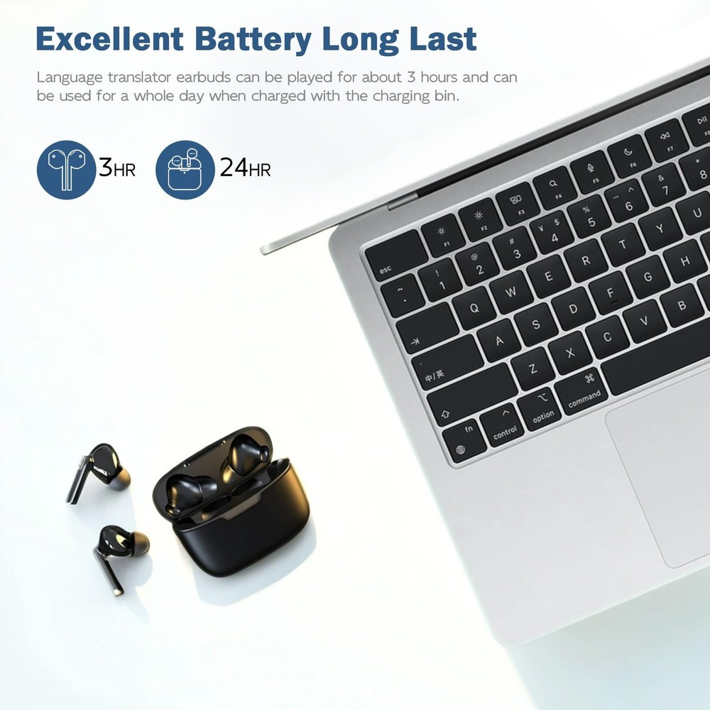 Real Time Translator Earbuds, 144 Languages Bluetooth Device...