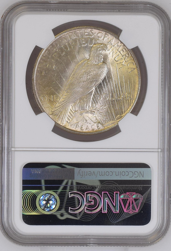 1922 PEACE DOLLAR ~ NICE UNC NGC MS64!
