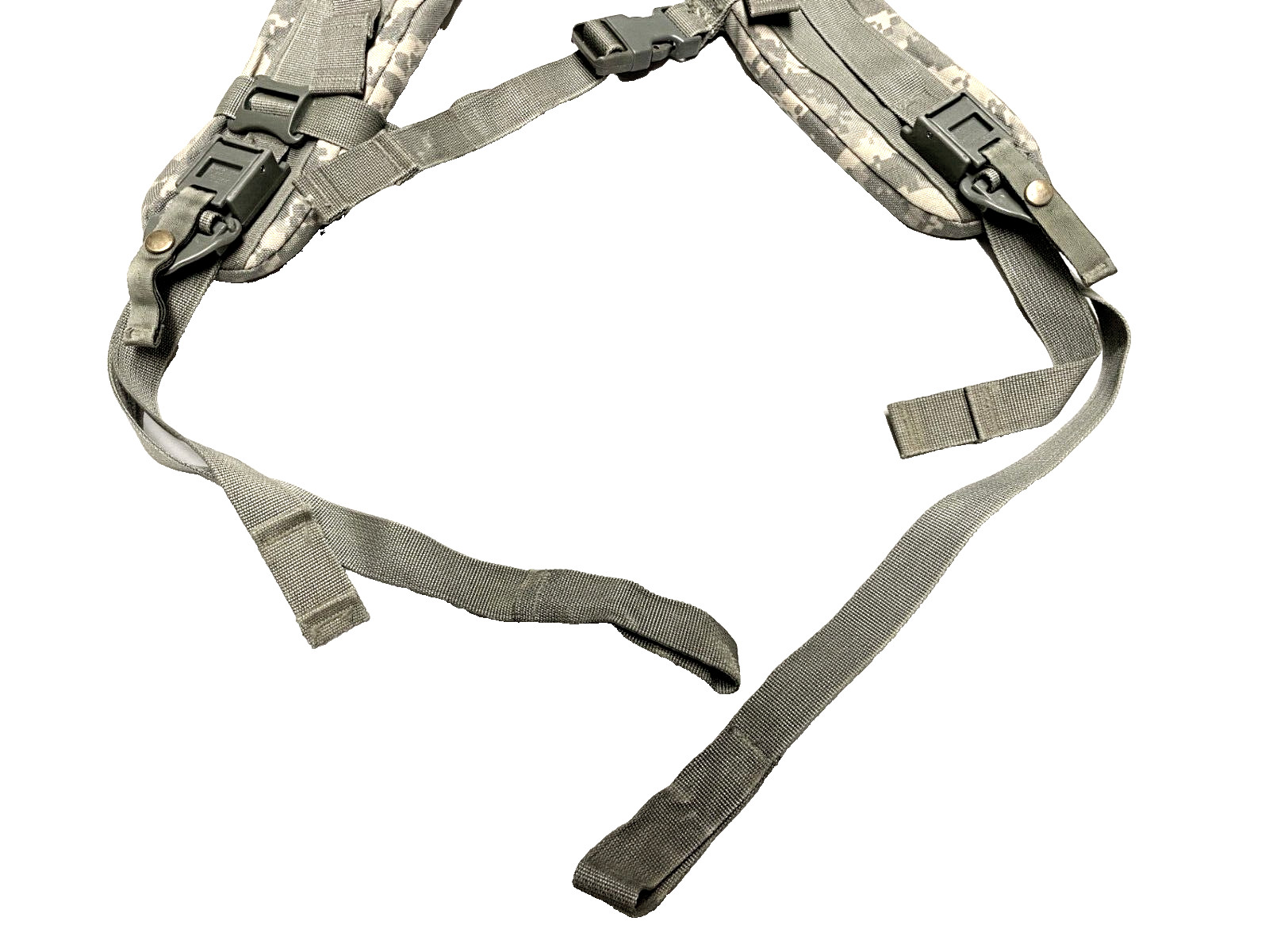 US MILITARY MOLLE II ENHANCED FRAME SHOULDER STRAPS w QR ACU for LARGE RUCKSACK