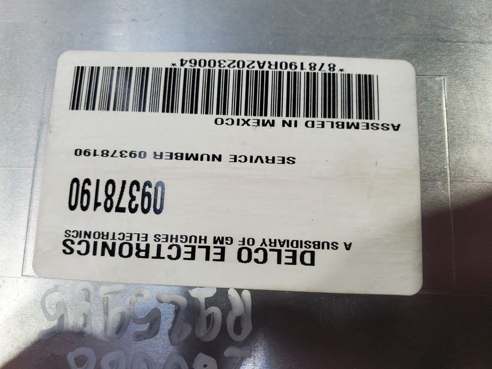 2000 2002 Cadillac Eldorado OEM Body Control Module BCM 09378190