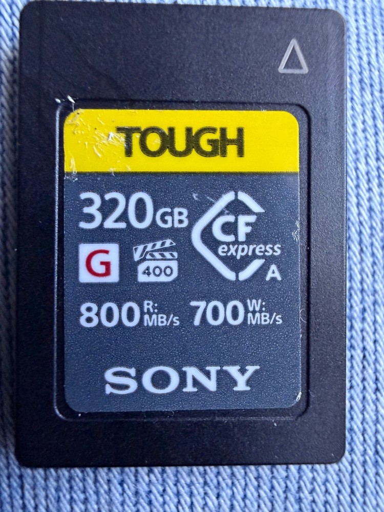 320GB Sony TOUGH CFexpress Type A Memory Card