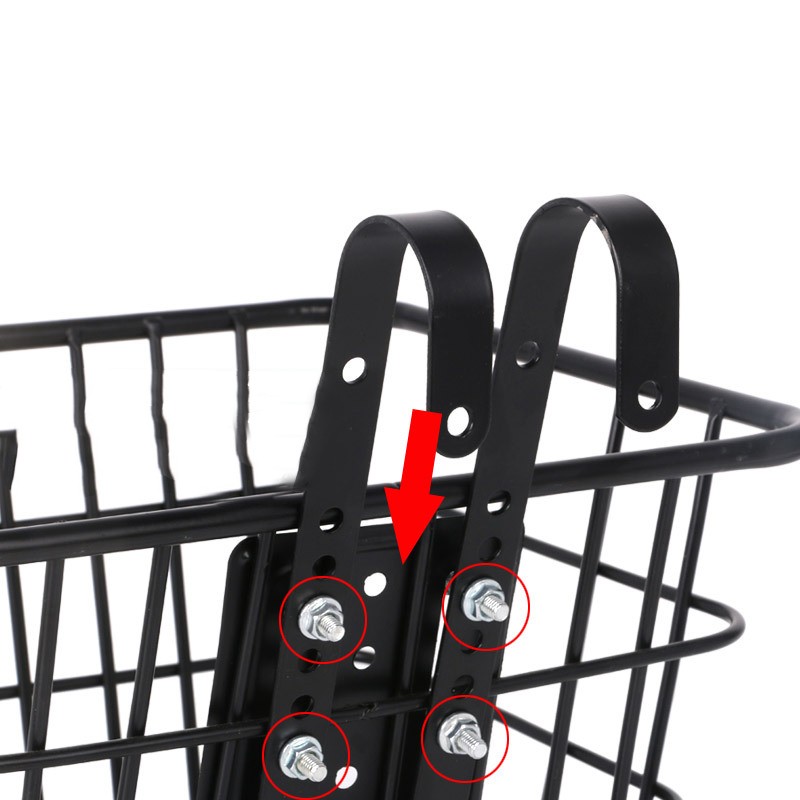 Adjustable Bike Basket Mounting Hook For Secure Installation On Various Bikes