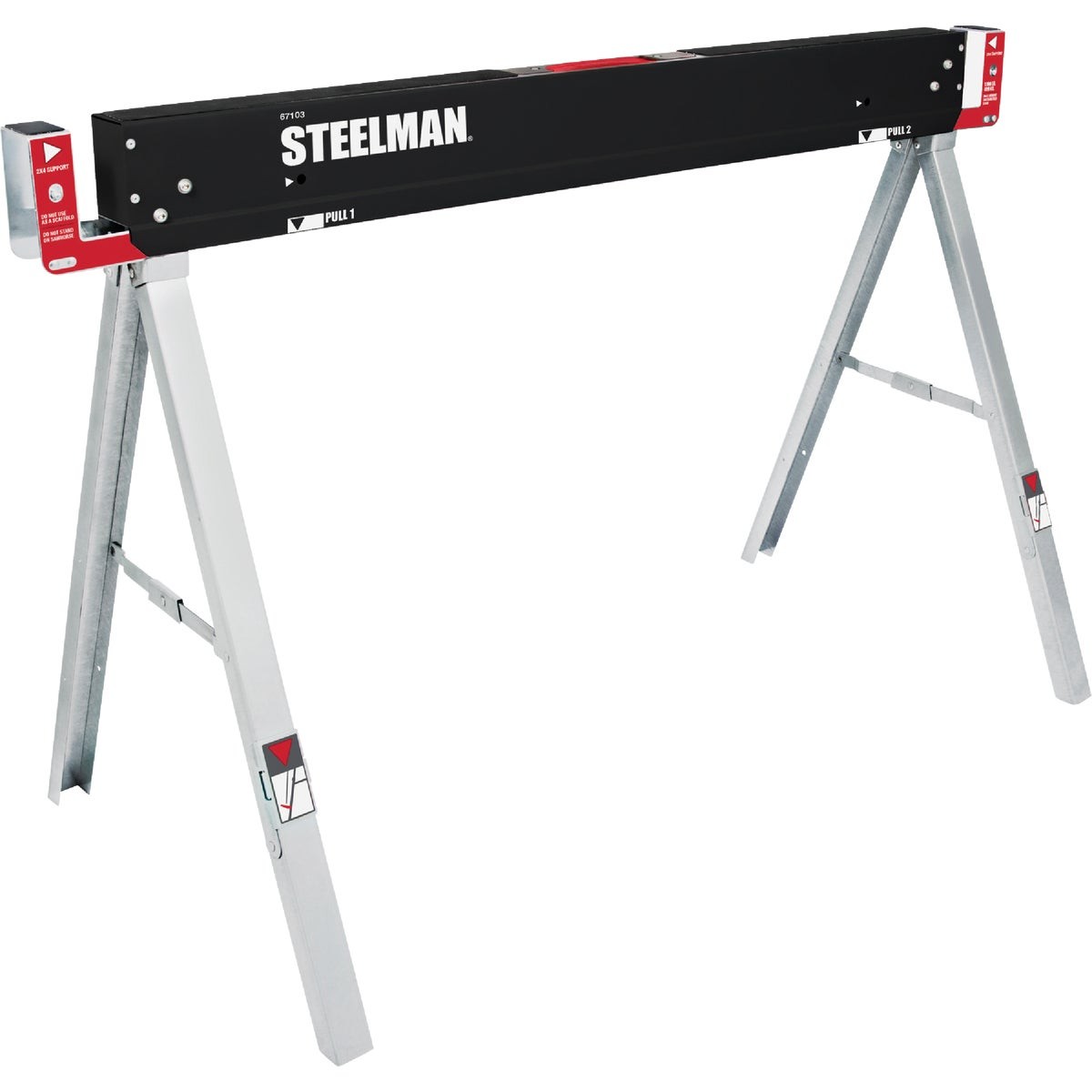 Steelman 47 In. Folding Sawhorse 67103 Steelman 67103 099198671031 Steel