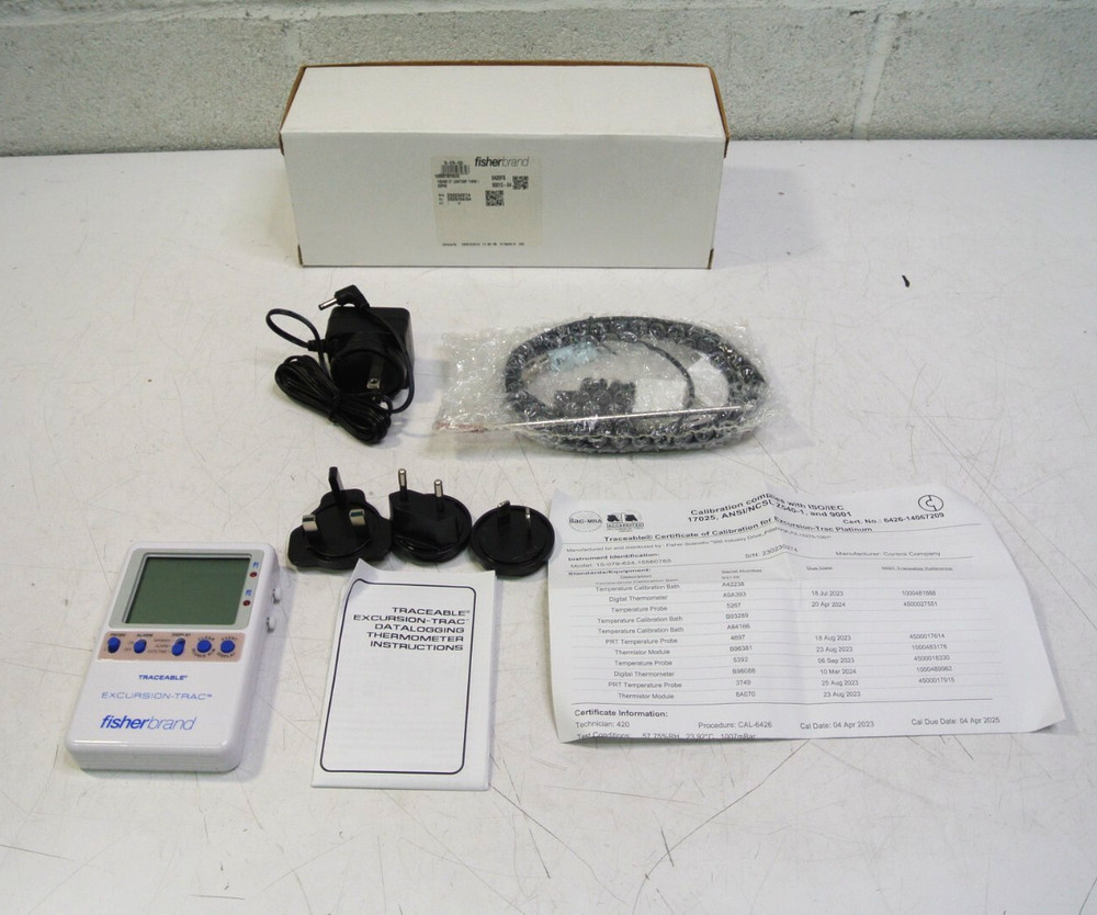 FISHERBRAND 15-079-624 Excursion Trac Temperature USB Datalogging Thermometer