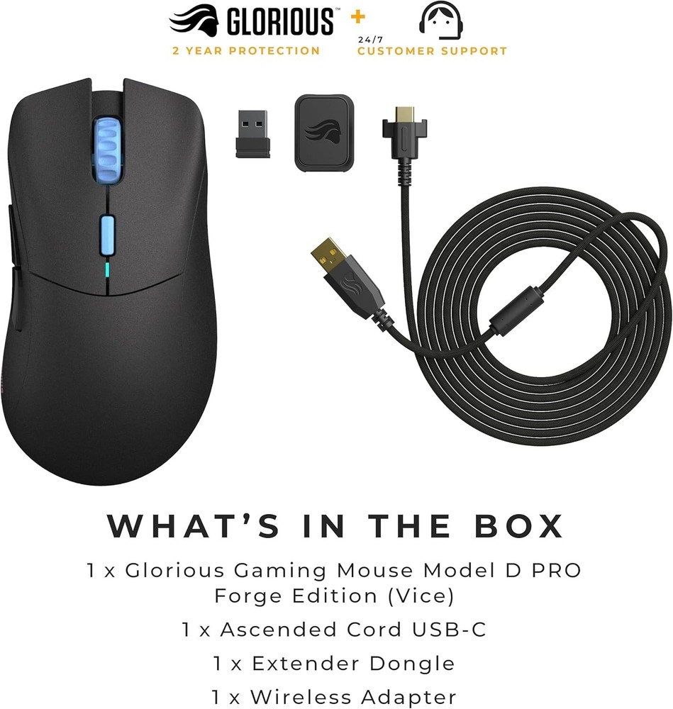 🔥 Glorious Model D Pro (Glorious Forge) Vice Wireless Gaming Mouse