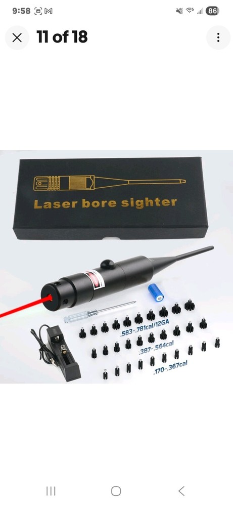 professional laser bore sighter kit