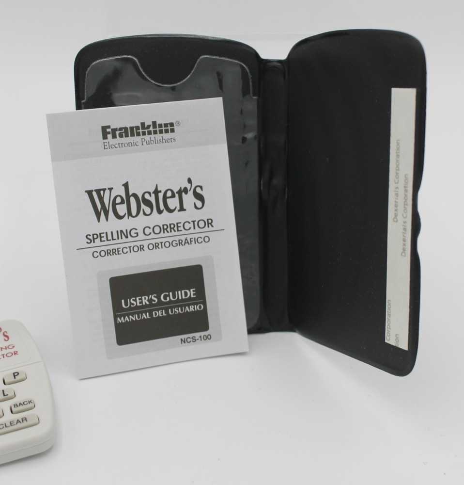 Webster's Spelling Corrector 1997 Franklin Electronics NCS-100 - Great Condition