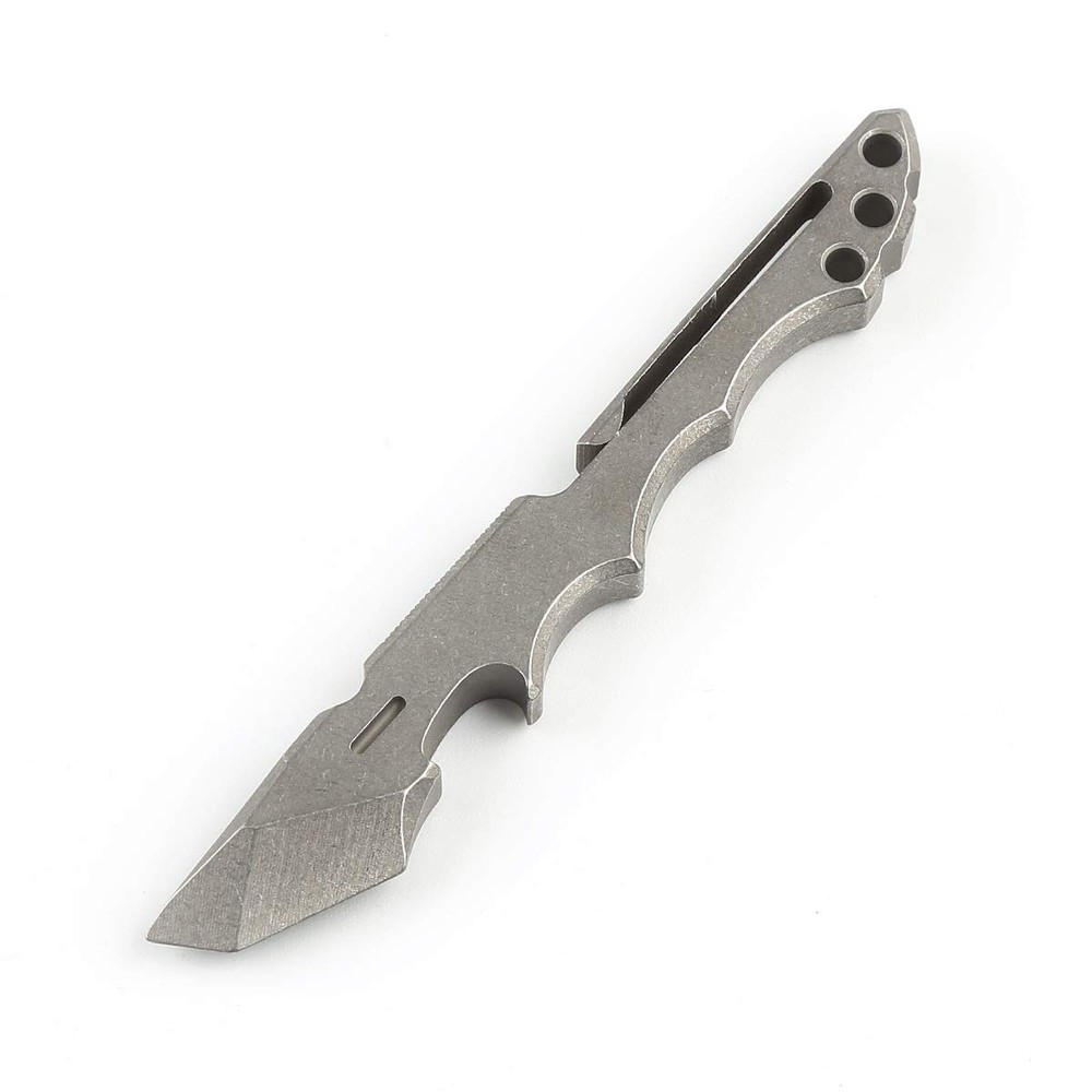 Titanium Pry Bar EDC Multi Tool with Bottle Opener Box Opener Clip Function (...