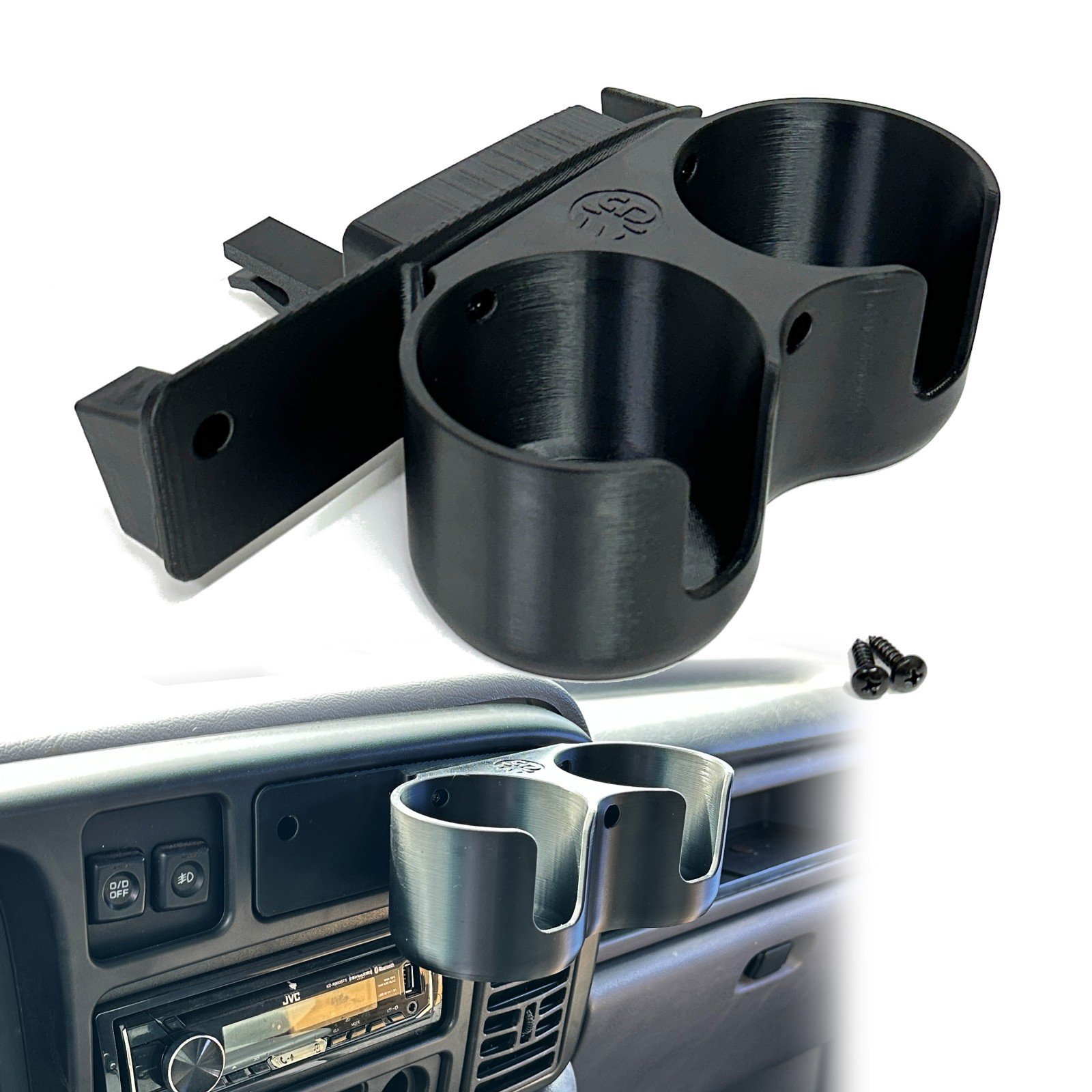 Cup holder upgrade for 1994-1997 Dodge Ram Fixed bolt on