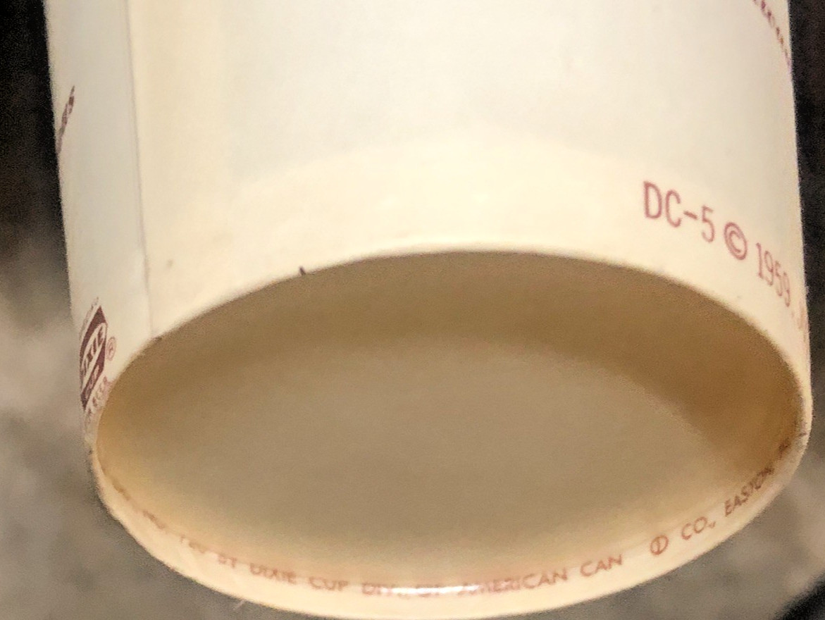 vintage SCHLITZ beer wax paper cup LOT OF 7pcs SOLO,DIXIE,LILY 1959-1966 RARE