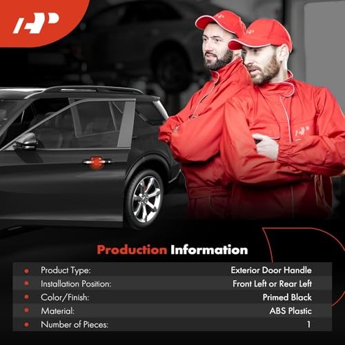 Front or Rear Left Driver Side Exterior Door Handle Compatible with Kia