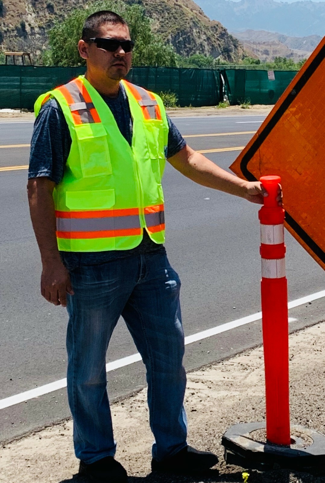 Surveyor Solid Lime Two Tones Safety Vest , ANSI/ ISEA 107-2015