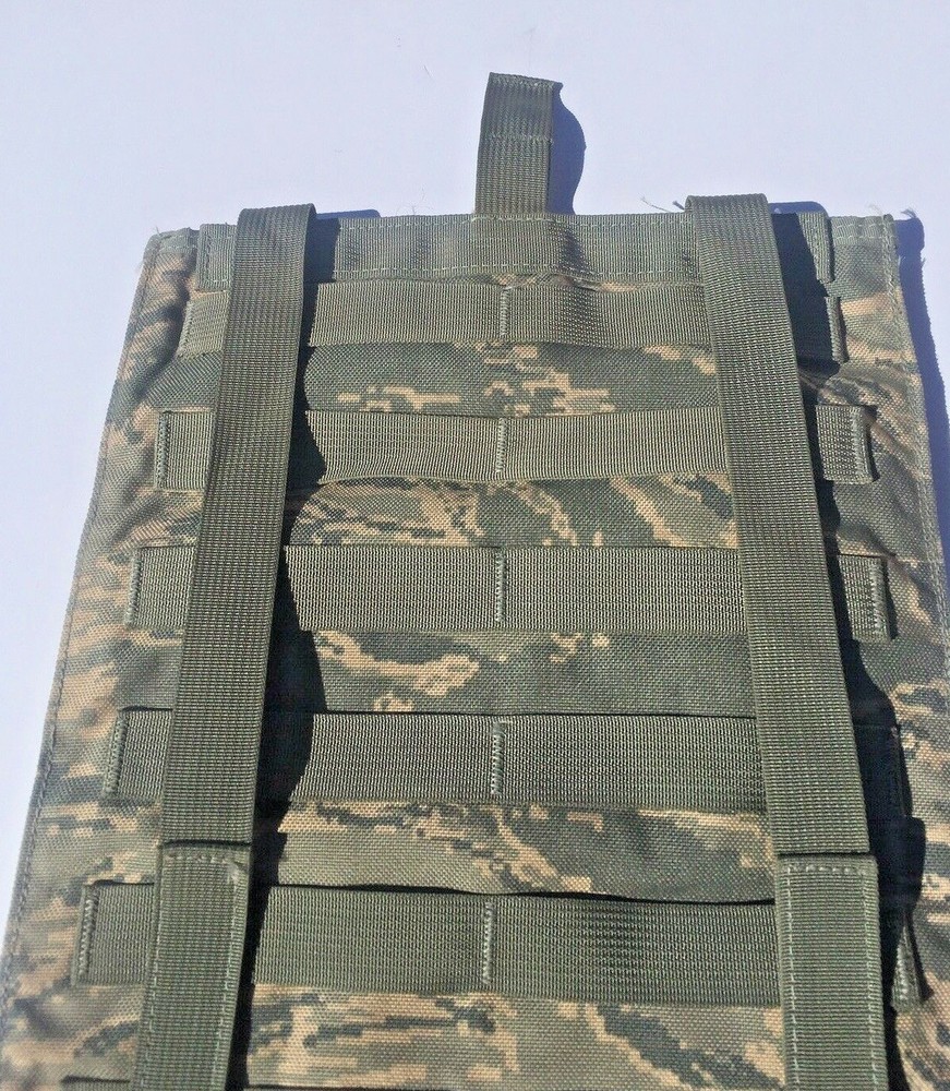 US Military Surplus Molle Panel Tiger Stripe air force Hydration Pouch