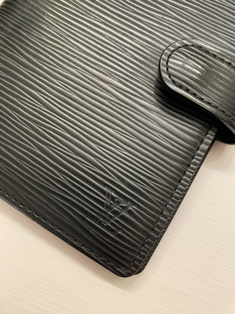 Louis Vuitton Black Epi Small Ring Agenda PM