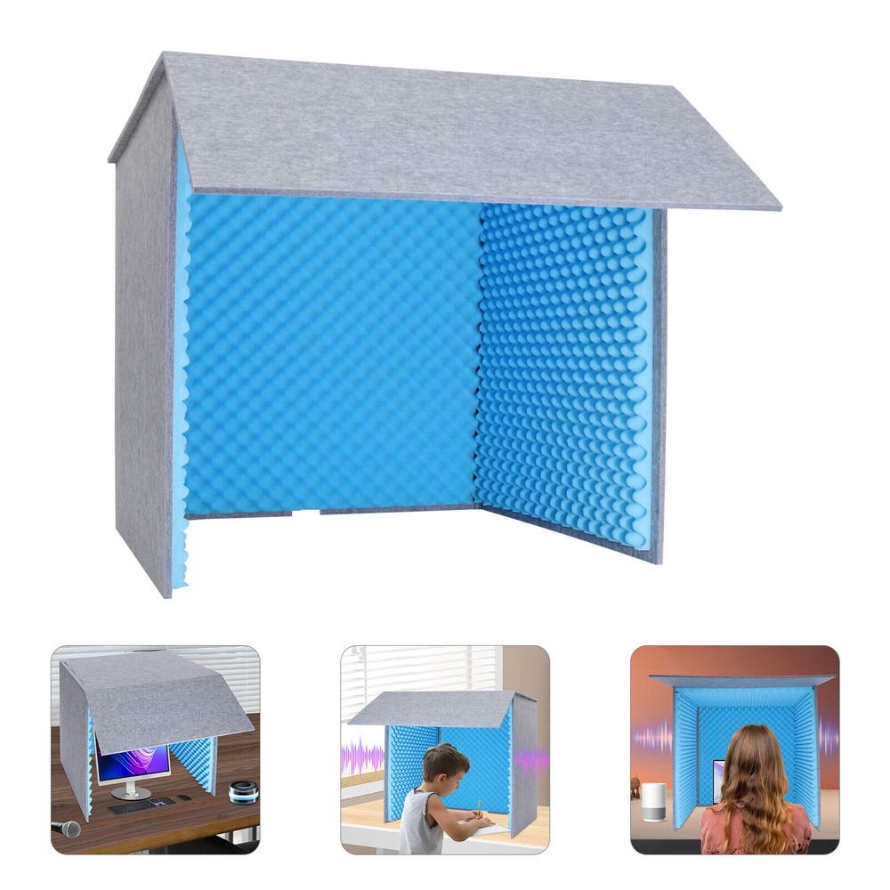 Desktop Soundproof Cover - Portable Isolation Booth for Vocal Recording