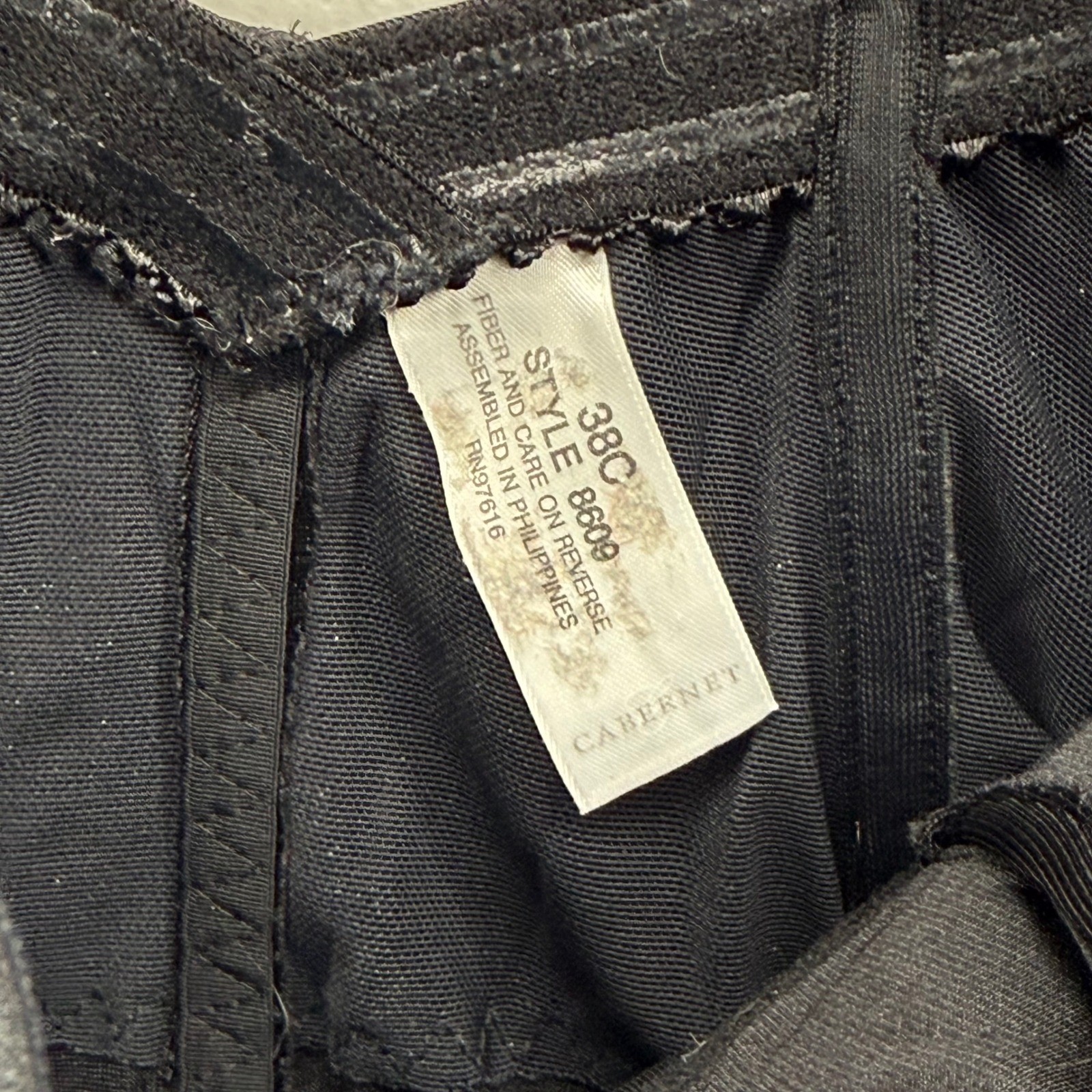 Cabernet Black Strapless Underwire Bodysuit Shaper 38C Style 8609 Sweetheart