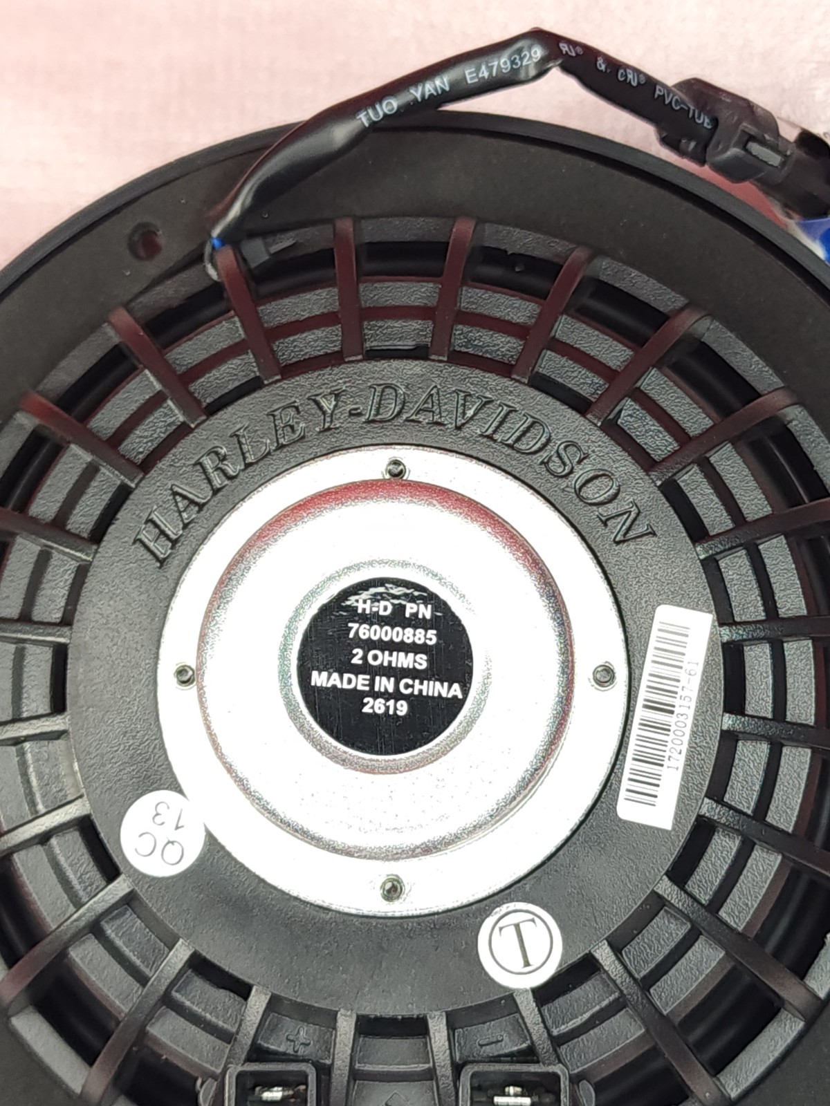 2 x OEM Harley-Davidson 6.5" Boom Audio Stage 2 Speakers For Touring Bikes