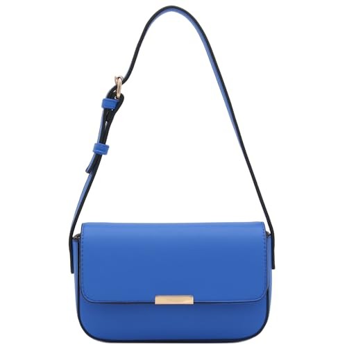Mini Classic Rectangular Flap Purse Underarm Shoulder Bag Royal Blue
