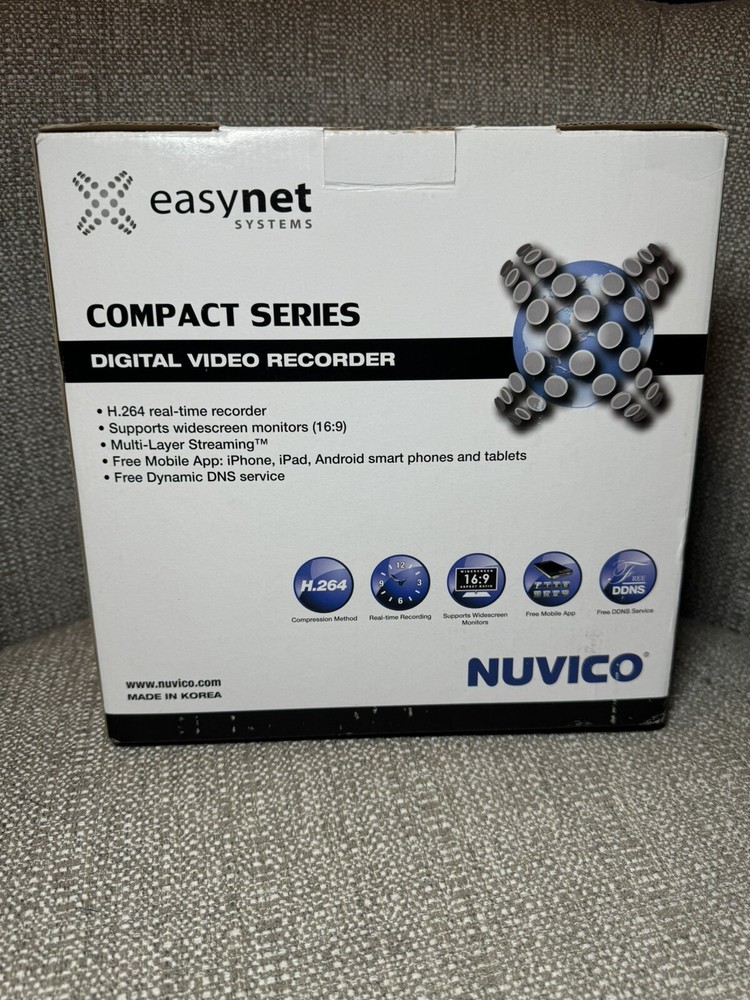 Nuvico Easynet Systems Compact Series ED-C810 DVR NTSC Free Mobile App