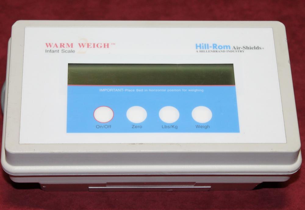 HILL-ROM WARM WEIGH INFANT SCALE DISPLAY MODULE INCUBATOR DISPLAY.