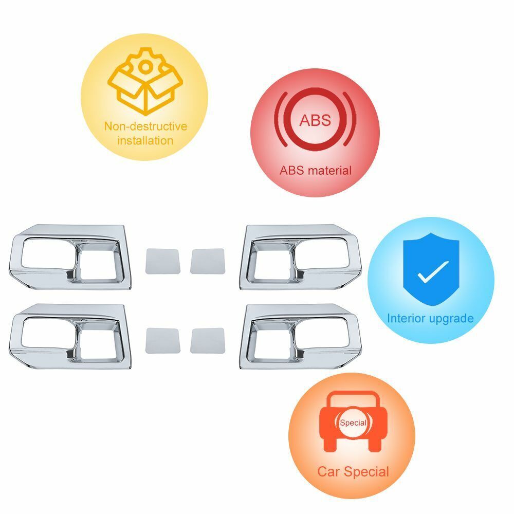 13x Chrome Interior Dashboard Decor Cover Trims Kit For Dodge Ram 1500 2010-2017