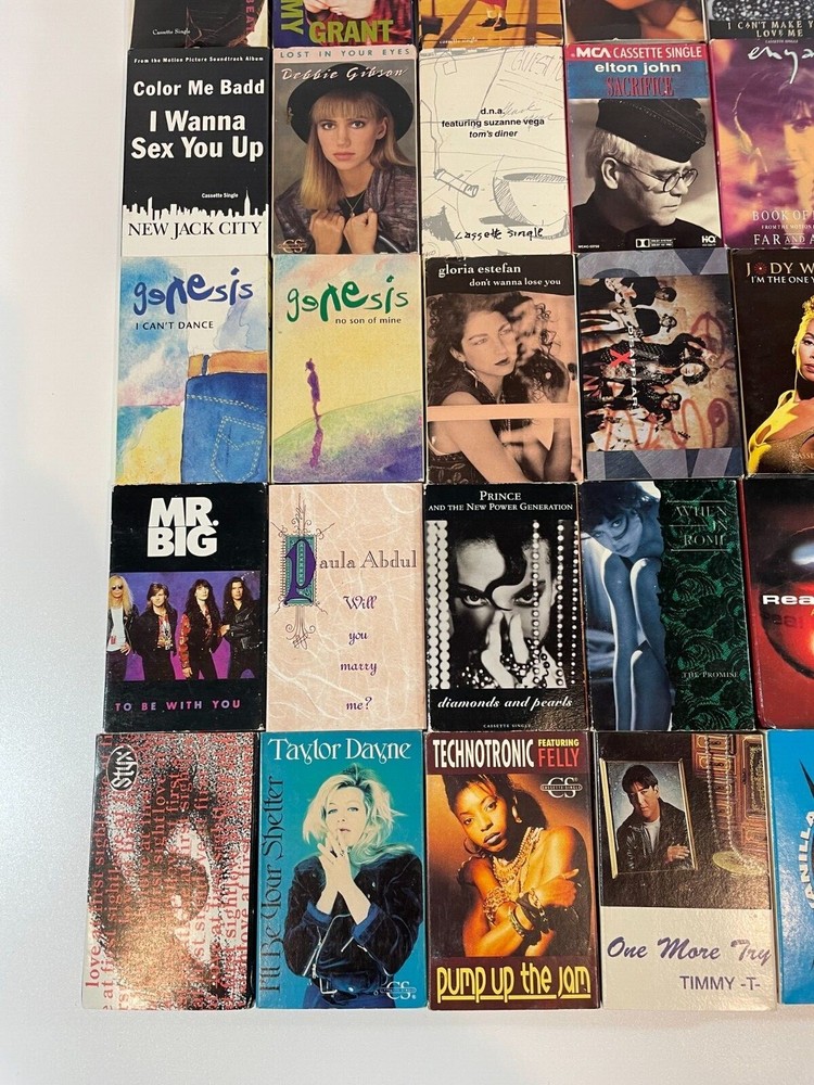 Cassette Singles 80's 90's Cassingles Tapes Various