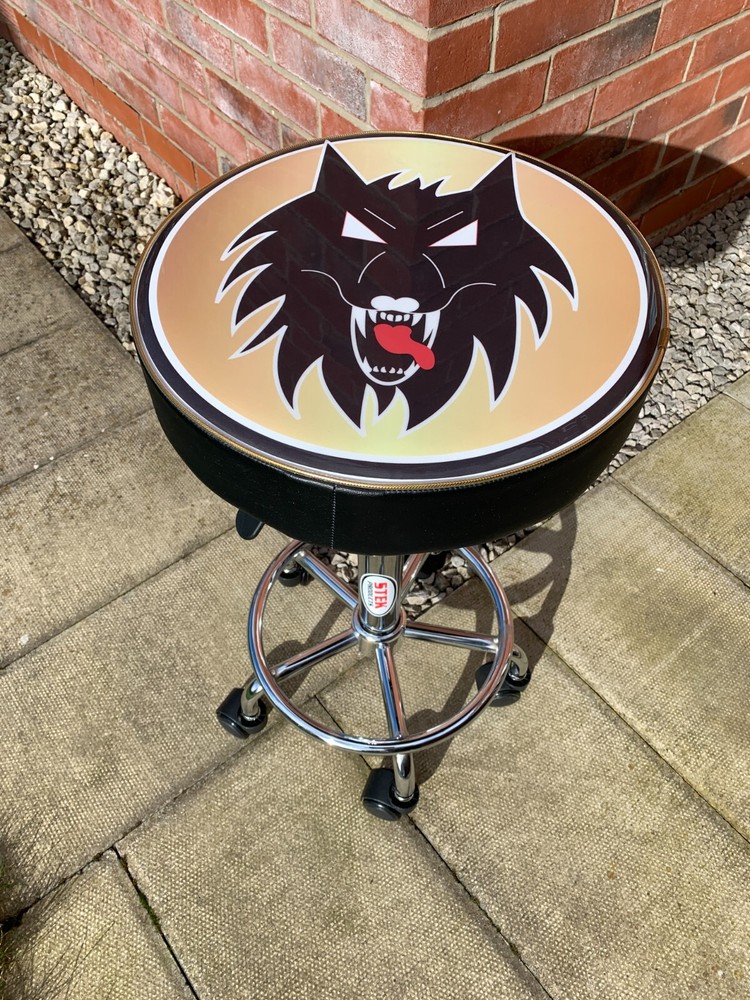 Wolverhampton Wolves speedway Workshop/bar-stool w swivel seat