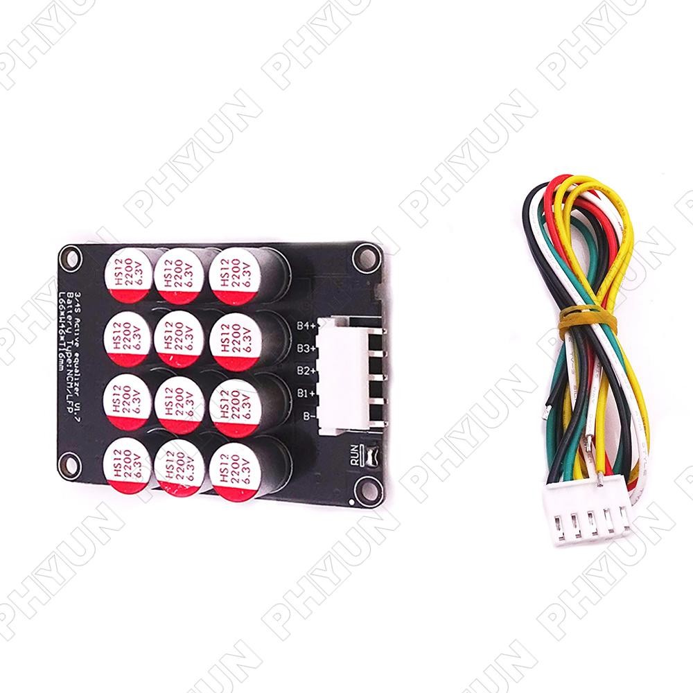 1.8V-4.5V Capacitive Active-Balancer 4S Active Balancing Equaliser Board Li-ion