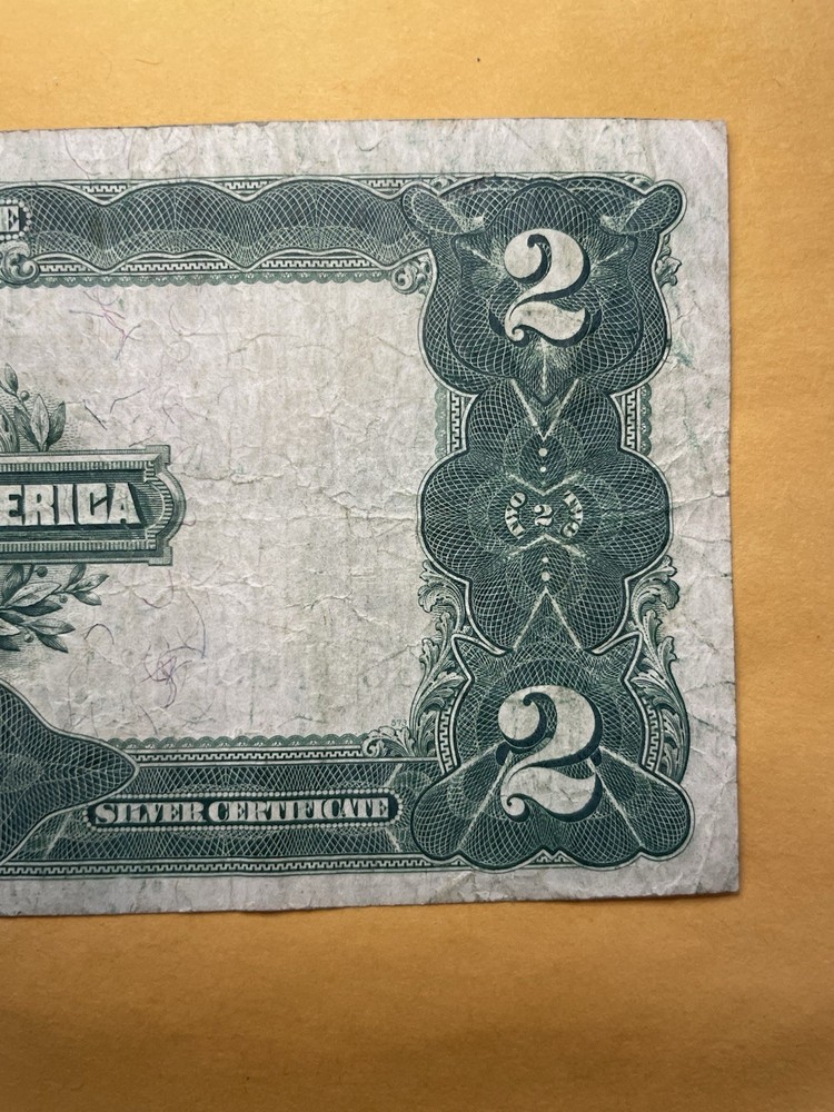 United States 1899 $2 Silver Certificate “Mini Porthole” Note