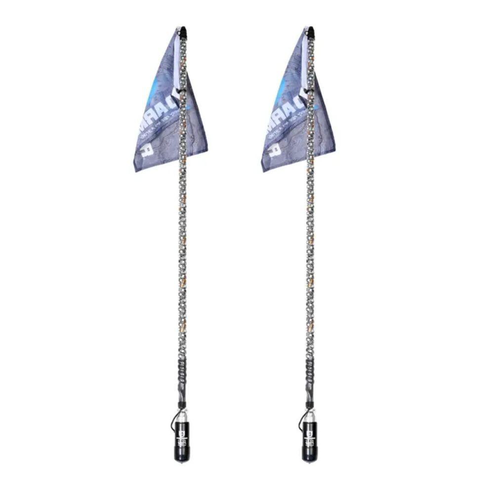 Pro Armor 5150 Multi-Colored 187 Bluetooth Whip's - Pair
