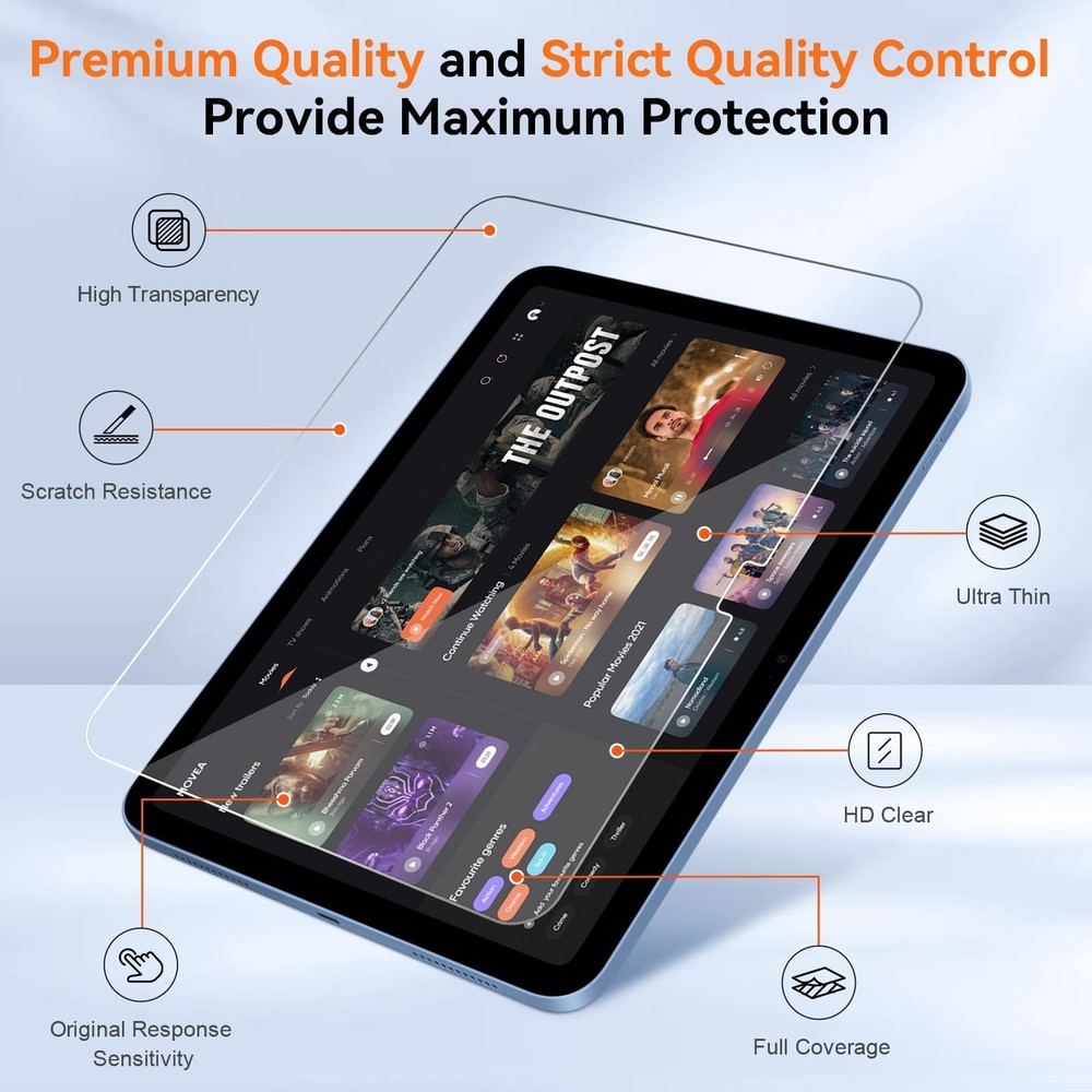 2 Pack Screen Protector for iPad 11th Generation A16 (11-inch, 2025) & iPad 1...