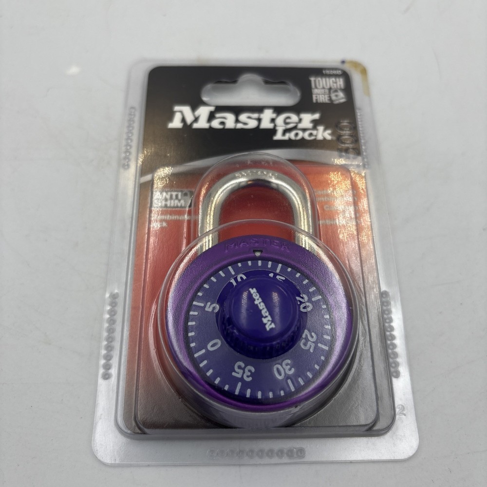 NIP Master Lock Purple Combination Padlock 1526D