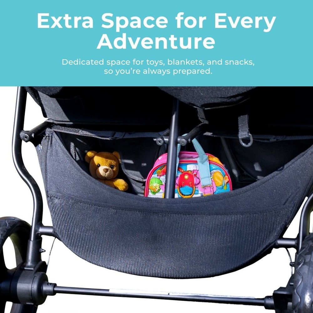 Gaggle Roadster Duo Side-by-Side Double Stroller, Lightweight & Compact
